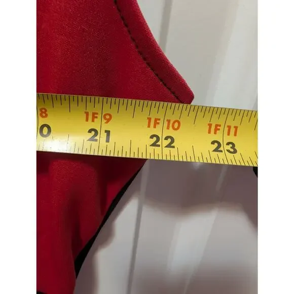 Spirit Halloween Adult Cheerleader Costume Size XL Black Red - Picture 8 of 10